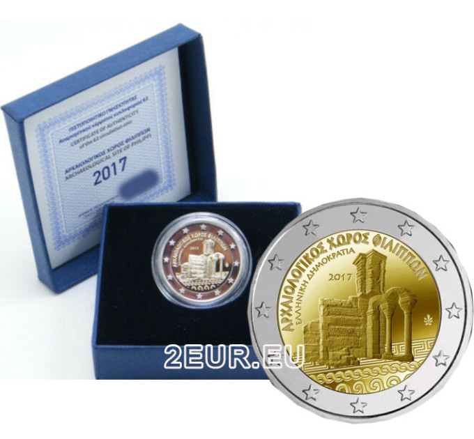 Grecia 2 euro proof 2017 - Sito Archeologico di Filippi 