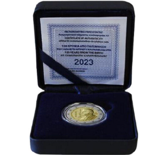 Grecia 2 euro Proof 2023 - 150° anniversario della nascita di Constantin Caratheodory