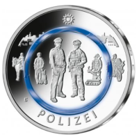 Germania 10 euro UNC 2024 - Al servizio della società - Polizia Stradale