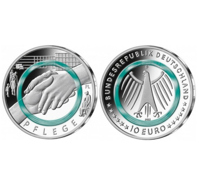 Germania 10 euro UNC 2022 - Al servizio della società - Infermieristica