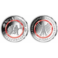 Germania 10 euro UNC 2023 - Al servizio della società - Vigili del fuoco