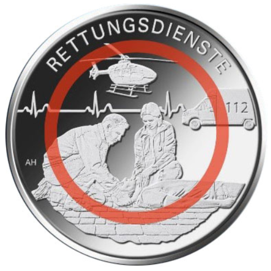 Germania 10 euro UNC 2026 - Al servizio della società - Servizi di emergenza