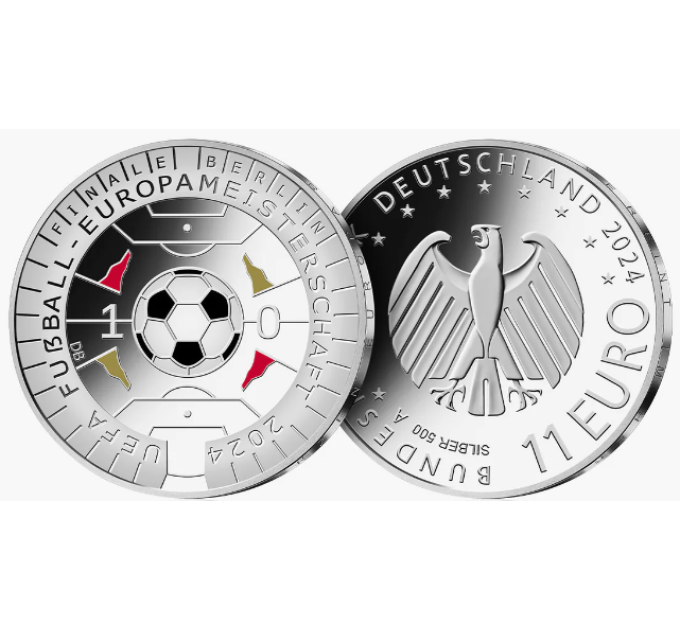 Germania 11 euro UNC 2024 - Campionato europeo di calcio UEFA