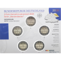 Germania 2 Set di monete in euro FDC 2020 - Brandeburgo - Palazzo Sanssouci - ADFGJ