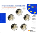 Germania 2 Set di monete in euro FDC 2020 - 50 anni dalla caduta del Kniefall von Warschau - Genuflessione di Varsavia - ADFGJ