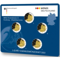 Germania 2 Set di monete in euro FDC 2023 - Amburgo – Elbphilharmonie - ADFGJ