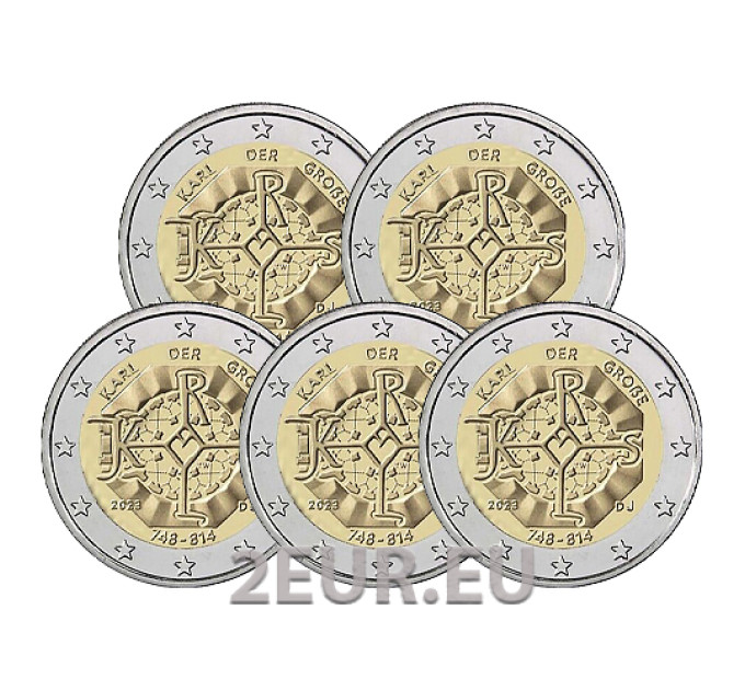 Germania 2 euro UNC 2023 - 1275° anniversario della nascita di Carlo Magno - ADFGJ