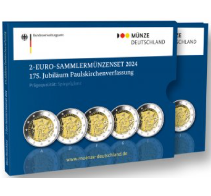 Germania 2 euro proof 2024 - 175 anni della Costituzione della Paulskirche