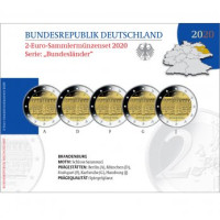 Germania 2 euro proof 2020 - Brandeburgo - Palazzo Sanssouci