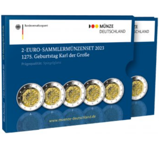 Germania 2 euro proof 2023 - 1275° anniversario della nascita di Carlo Magno