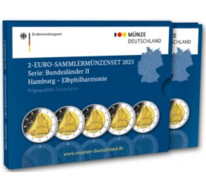 Germania 2 euro proof 2023 - Amburgo – Elbphilharmonie
