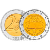 Germania 2 euro UNC 2007 - 50 anni Trattato di Roma - F - Stoccarda