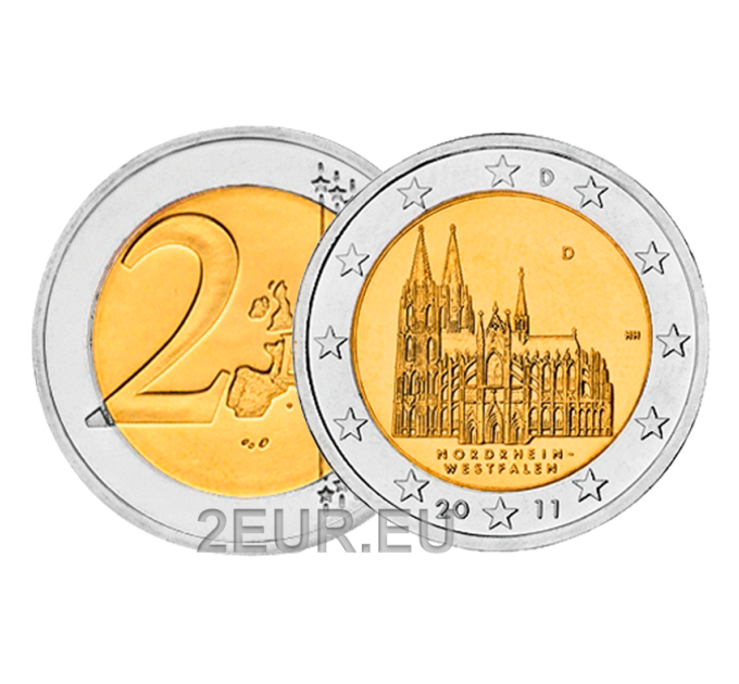 Germania 2 euro UNC 2011 - Renania settentrionale-Vestfalia - D - Monaco di Baviera