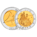 Germania 2 euro UNC 2012 -  BAVIERA - D - Monaco di Baviera