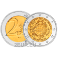 Germania 2 euro UNC 2012 - 10 anni di Euro Cash - D - Monaco di Baviera