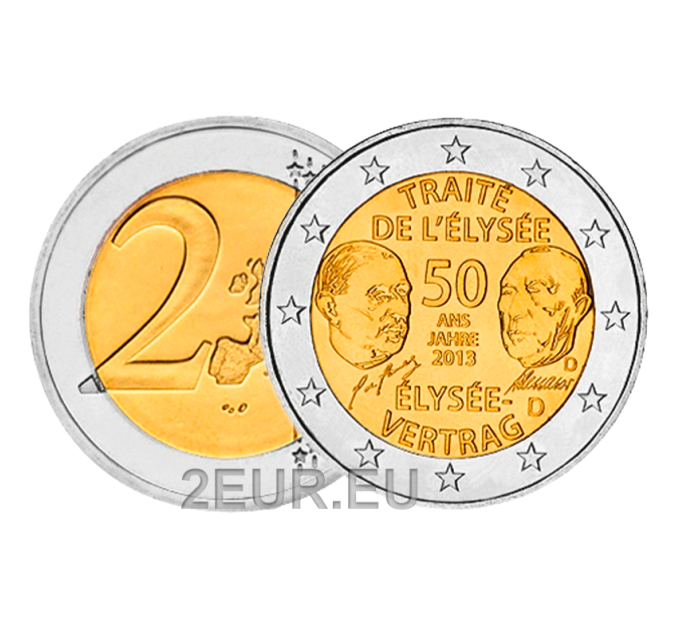 Germania 2 euro UNC 2013 - 50 anni del Trattato dell'Eliseo - D - Monaco di Baviera