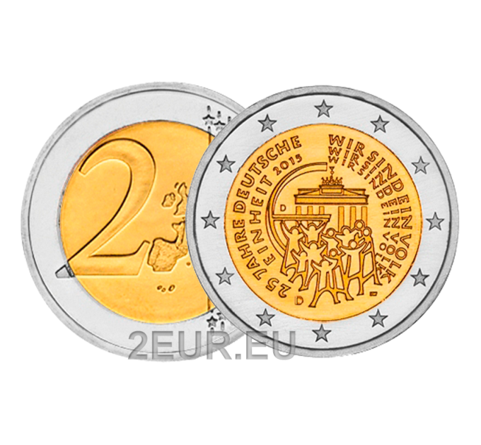 Germania 2 euro UNC 2015 - 25 anni di unità tedesca - A - Berlino