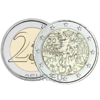 Germania 2 euro UNC 2019 - 30 anni dalla caduta del muro di Berlino - F - Stoccarda