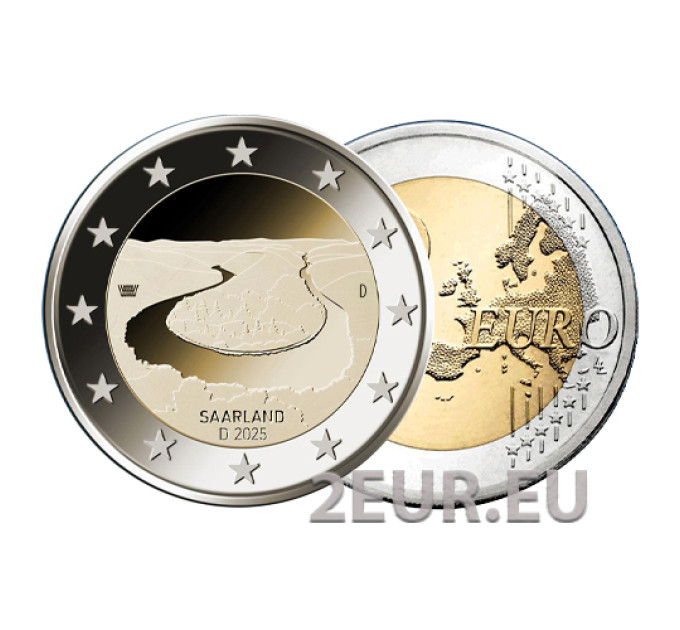 Germania 2 euro UNC 2025 - SAARLAND - A