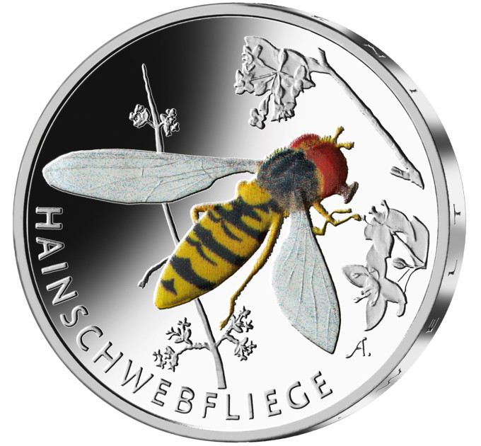 Germania 5 euro UNC 2024 - Il meraviglioso mondo degli insetti - Sirfide