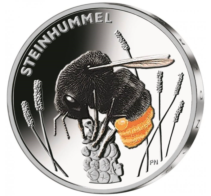 Germania 5 euro UNC 2024 - Il meraviglioso mondo degli insetti - Bombo dalla coda rossa