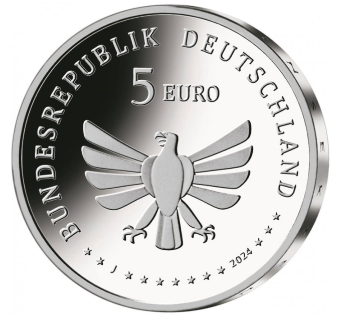 Germania 5 euro UNC 2024 - Il meraviglioso mondo degli insetti - Bombo dalla coda rossa