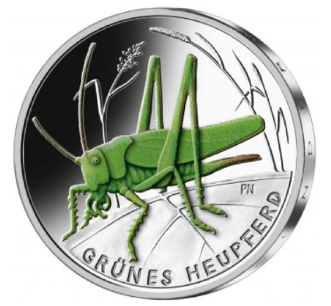 Germania 5 euro UNC 2024 - Il meraviglioso mondo degli insetti - Il Grillo Verde