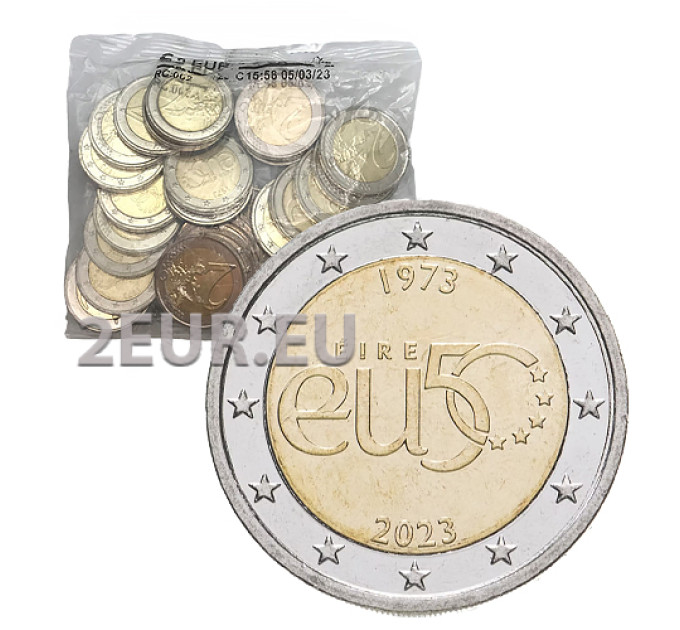 Irlanda 2 euro da rotolo 2023 - 50 anni di appartenenza dell’Irlanda all’Unione Europea