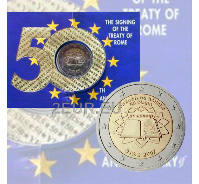 Irlanda 2 euro BU 2007 - Trattato di Roma  