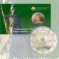 Irlanda 2 euro BU 2016 - 100 anni dalla Rivolta di Pasqua del 1916 in Irlanda