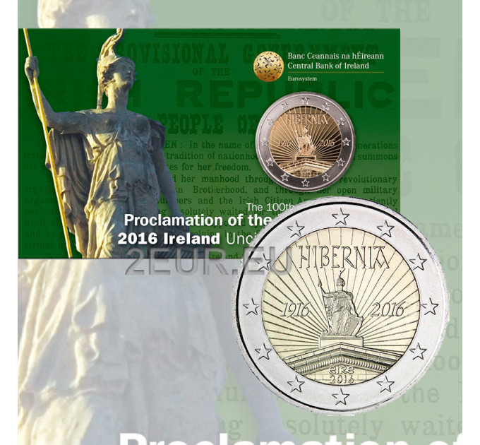 Irlanda 2 euro BU 2016 - 100 anni dalla Rivolta di Pasqua del 1916 in Irlanda