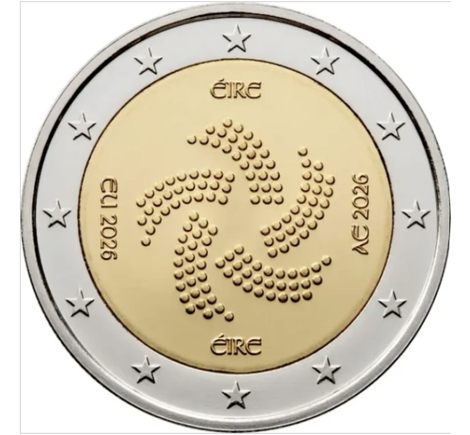 Irlanda 2 euro da rotolo 2026 - Présidence irlandaise du Conseil de l'UE