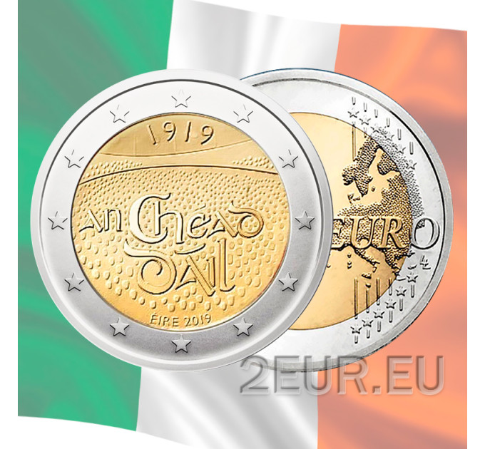 Irlanda 2 euro UNC 2019 - 100 anni dall'istituzione del Dáil Éireann