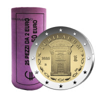 Italia 2 euro UNC roll 2025 - Giubileo 2025