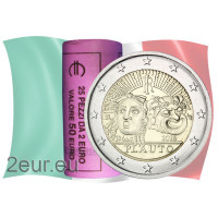Italia 2 euro UNC rotolo 2016 - 2200° anniversario della morte di Tito Maccio Plauto