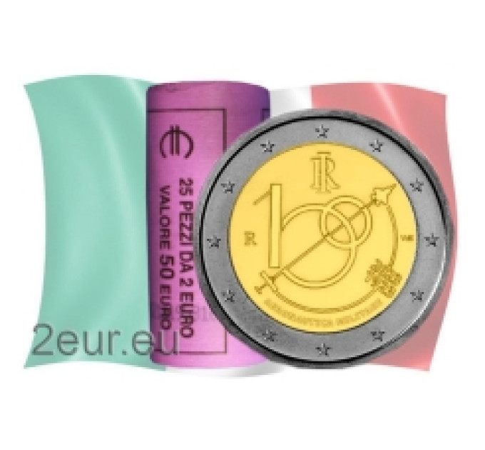 Italia 2 euro UNC rotolo 2023 - 100 anni dell'Aeronautica Militare Italiana