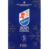 Italia 5 euro Argento BU 2021 - CAMPIONATI DEL MONDO DI SCI ALPINO