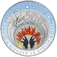 Italia 5 euro Argento PROOF 2021 - 700° Anniversario della Morte di Dante Alighieri
