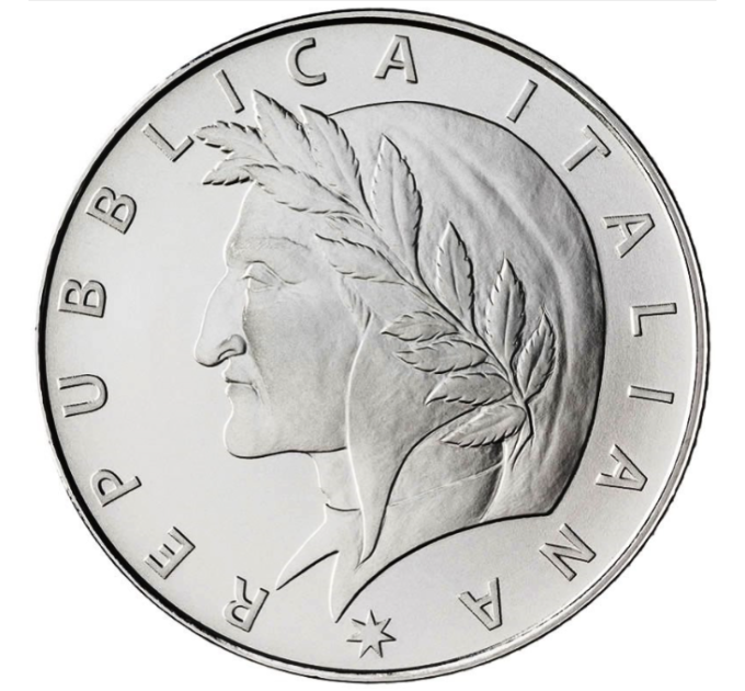 Italia 5 euro Argento PROOF 2021 - 700° Anniversario della Morte di Dante Alighieri