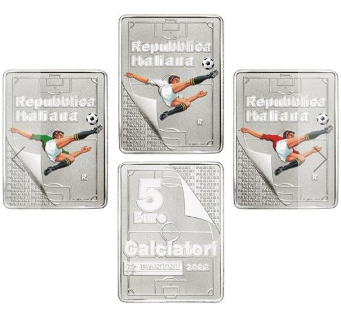 Italia 5 euro Argento BU 2022 - Eccellenze Italiane - Panini - Triptychon