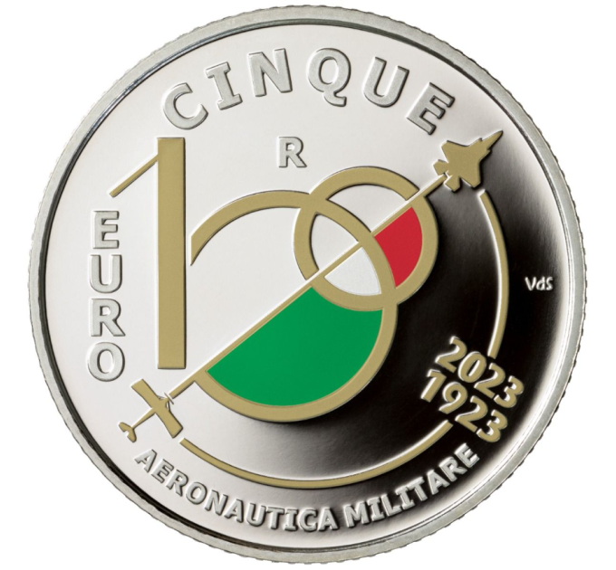Italia 5 euro Argento PROOF 2023 - Centenario dell'Aeronautica Militare Italiana