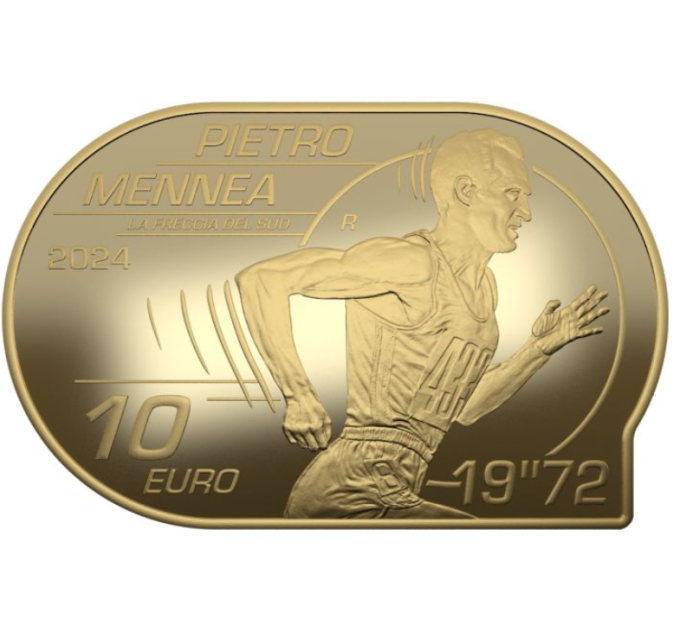 Italia 10 euro Argento PROOF 2024 - Campionati Europei di Atletica Leggera - Pietro Mennea