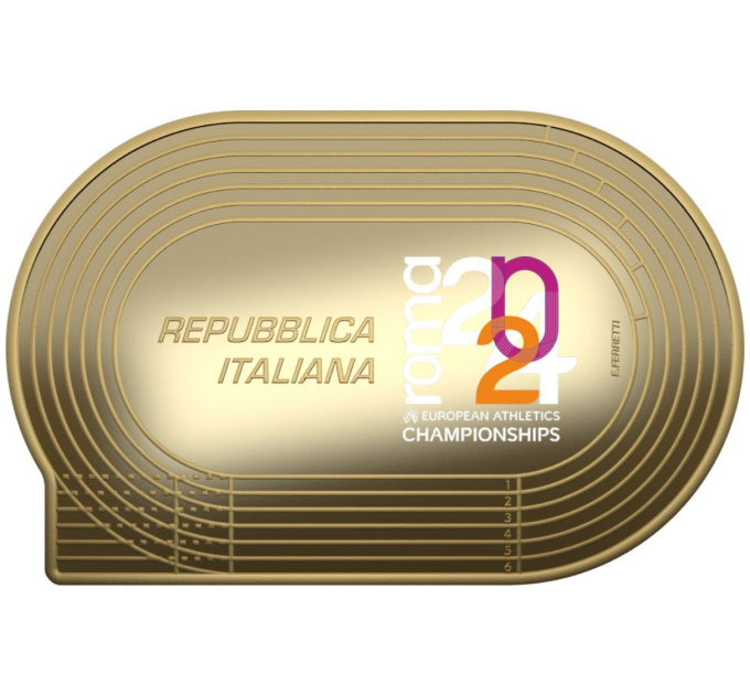 Italia 10 euro Argento PROOF 2024 - Campionati Europei di Atletica Leggera - Pietro Mennea