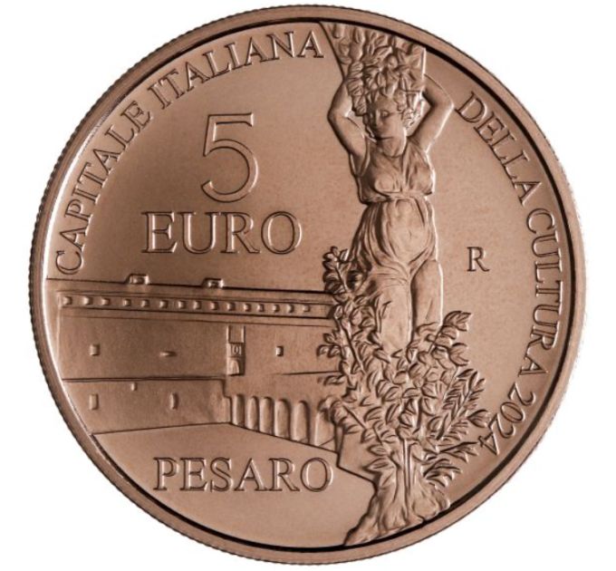 Italia 5 euro BU 2024 - Capitali Italiane della Cultura - PESARO