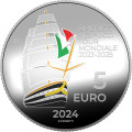 Italia 5 euro Argento PROOF 2024 - Giro del mondo 2023-2025 della Nave Amerigo Vespucci