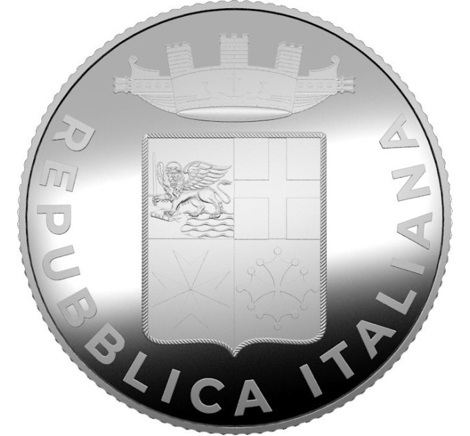 Italia 5 euro Argento PROOF 2024 - Giro del mondo 2023-2025 della Nave Amerigo Vespucci