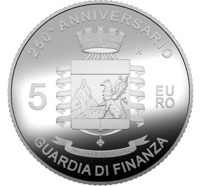 Italia 5 euro Argento PROOF 2024 - 250° Anniversario della Fondazione della Guardia di Finanza