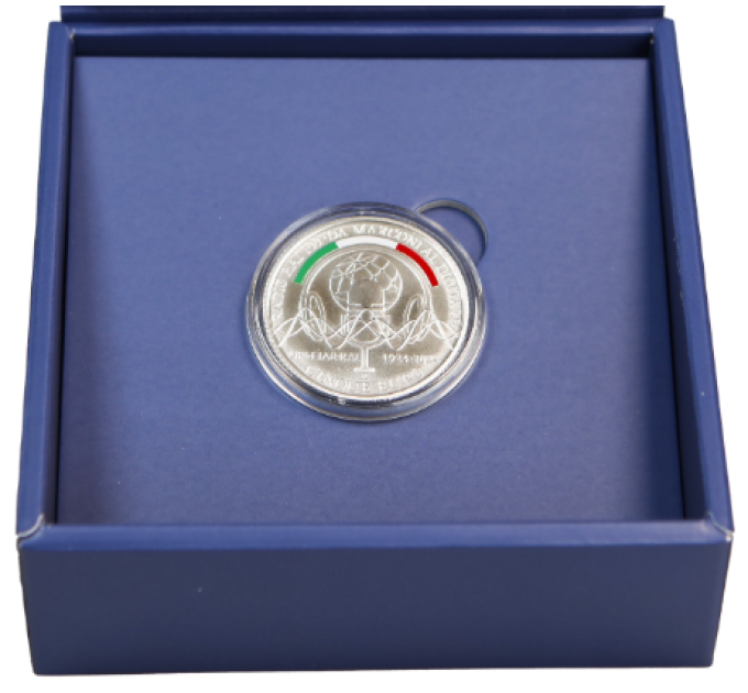 Italia 5 euro Argento PROOF 2024 - 150° Anniversario della nascita di Guglielmo Marconi e 100 anni dalla prima trasmissione radiofonica in Italia