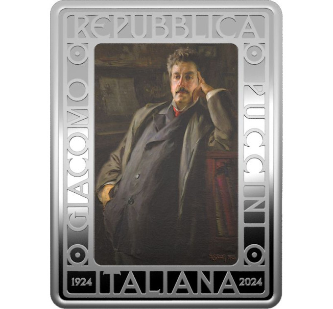 Italia 5 euro Argento PROOF 2024 - 100 anni dalla morte di Giacomo Puccini
