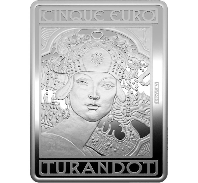 Italia 5 euro Argento PROOF 2024 - 100 anni dalla morte di Giacomo Puccini